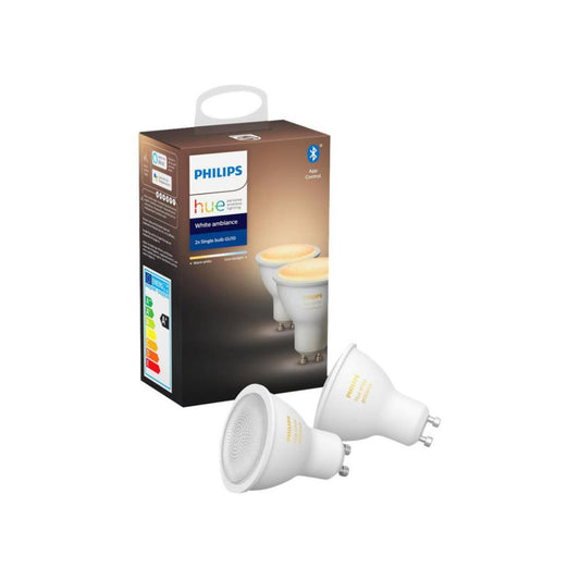 Philips Hue LED GU10 5W(50W) White Ambiance 2-Pak B-VARE