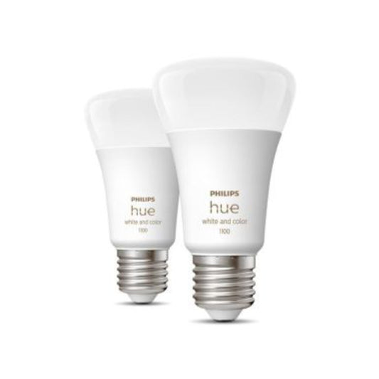 Philips Hue LED Standardpære 11W White And Color Ambiance E27 2-Pak