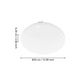 EGLO LED Loftlampe 14,6W 830 1600lm Ø33cm, Hvid/Krystal
