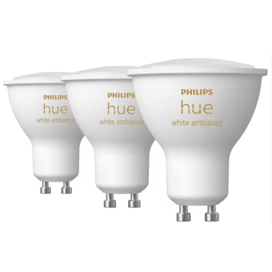 Philips Hue LED GU10 4,3W 822-865 250lm Dim 3-pak