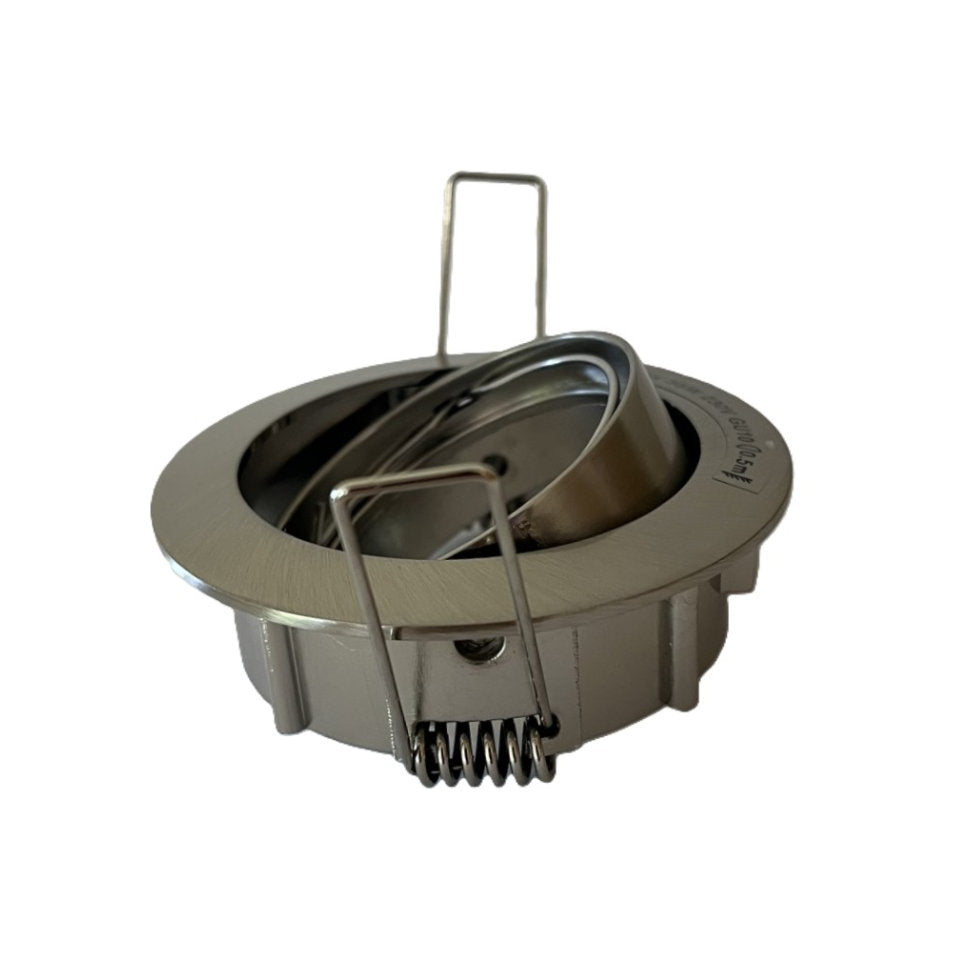 Flash Light Downlight GU10 Ø83mm 230V Kipbar Børstet Stål