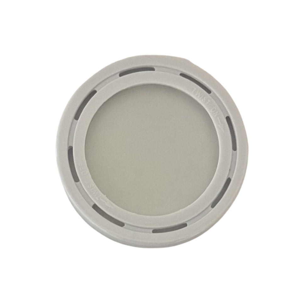 Afdækningsring til Downlight Ø66mm m/glas Hvid