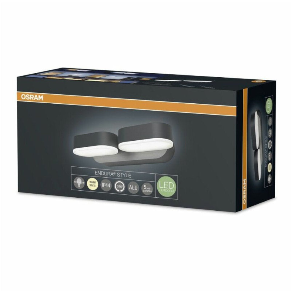 Ledvance LED Væglampe 13W 830 630lm Mørkegrå Alu IP44