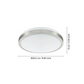 EGLO LED Loftlampe 15,6W 830 1900lm Ø24,5cm Børstet Nikkel