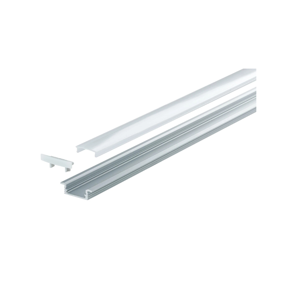 Paulmann LED Bånd Tilbehør Floor Indbygningsprofil 1m Alu/Satin
