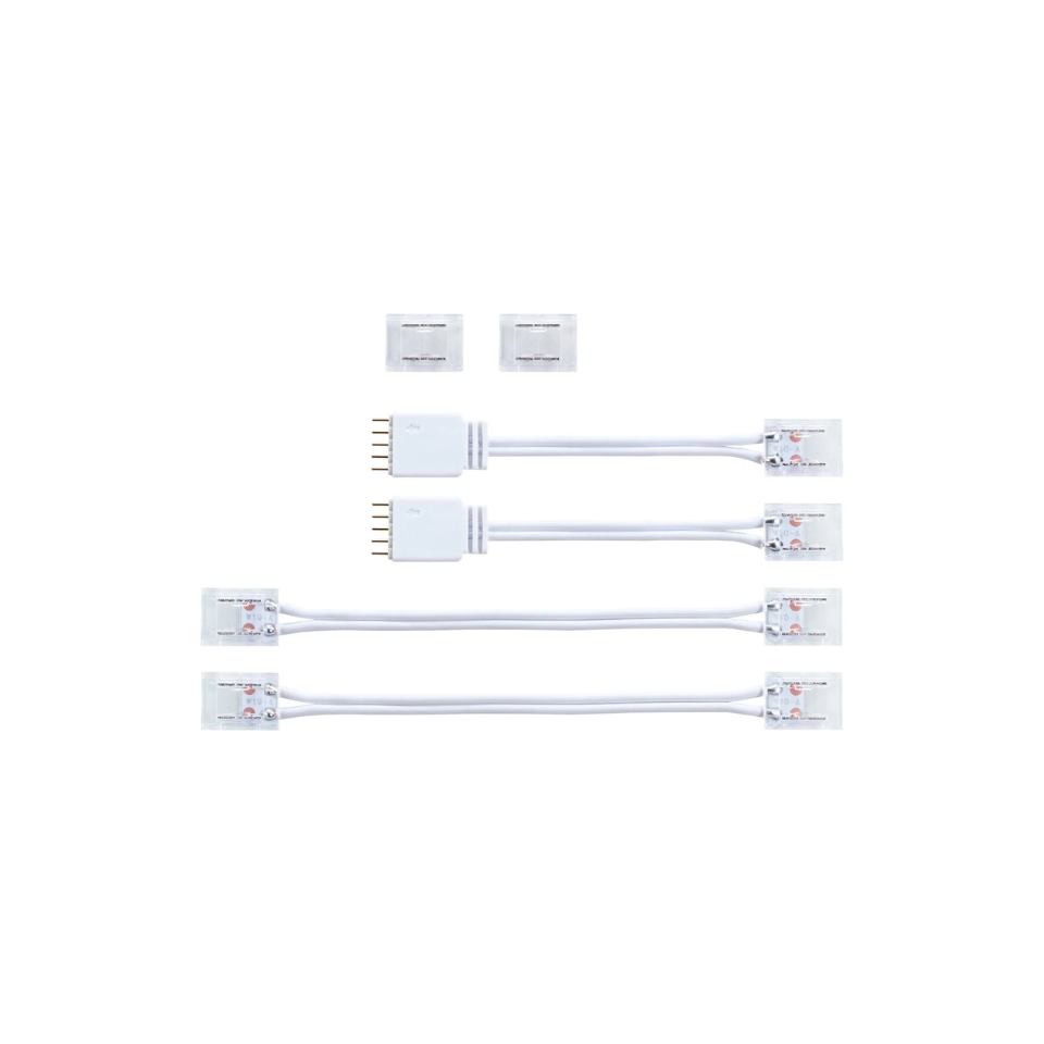 Paulmann LED Bånd Tilbehør MaxLED Connector Set Full-Line COB Sæt Hvid 2-pak