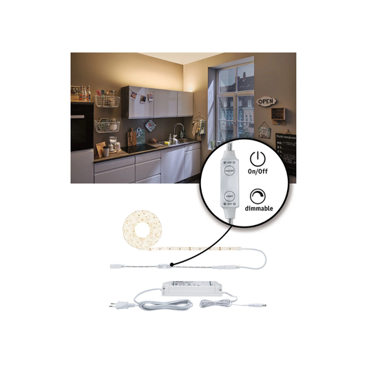 Paulmann LED Bånd SimpLED Power Lysbånd Varmhvid Kompletsæt 33W 830 3300lm Dim 3m