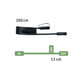 Paulmann LED Bånd Tilbehør Plug & Shine Kabel 2 udgange Max 150W IP68 2m Sort