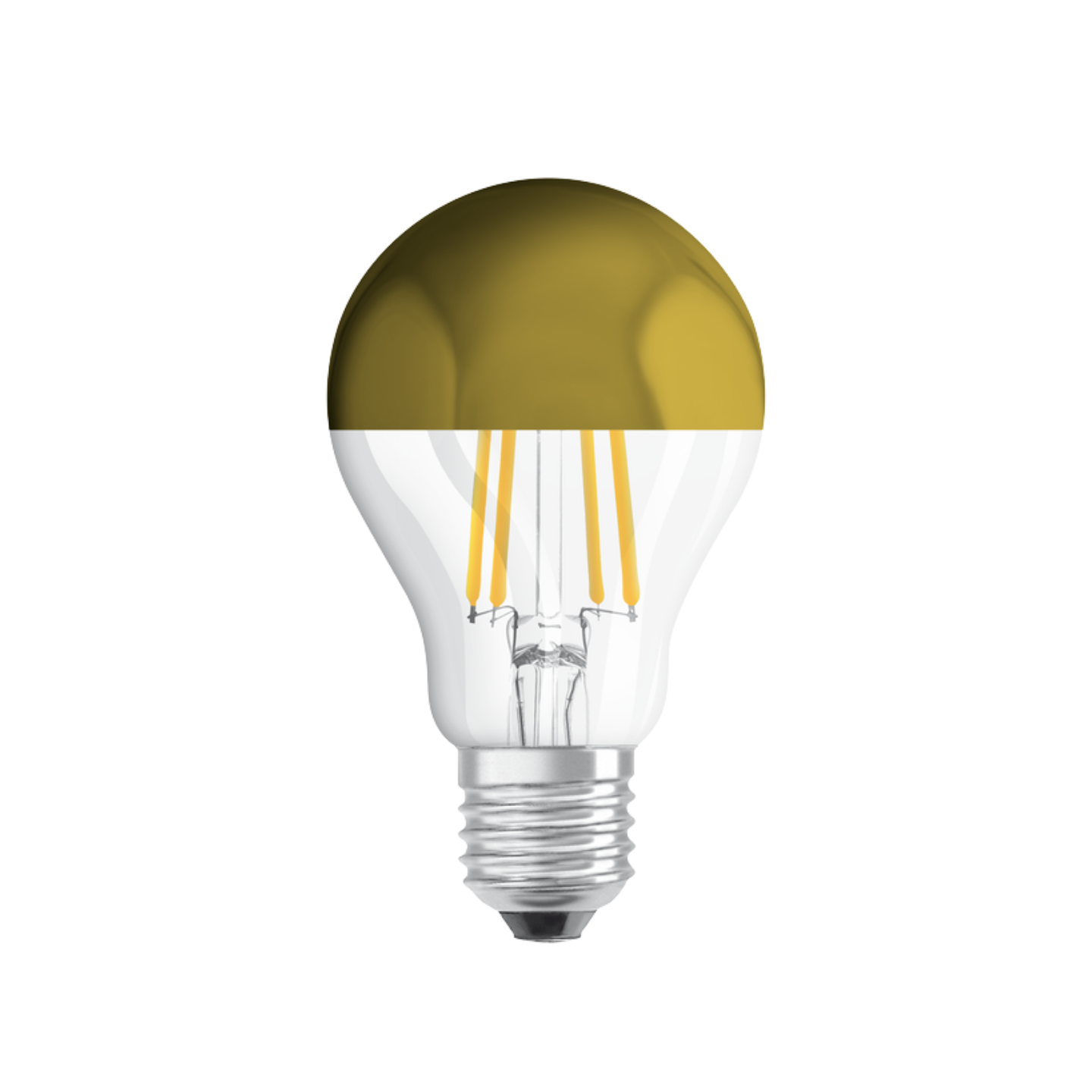 Osram LED Standardpære 6,5W(50W) 827 650lm Topforspejlet Guld E27
