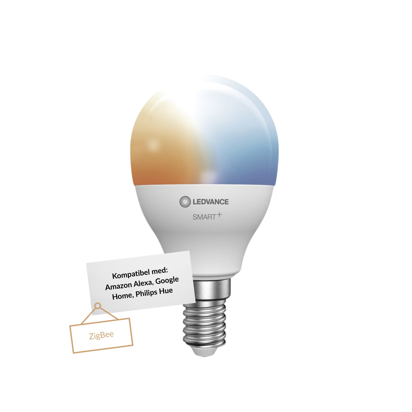 Ledvance Smart+ LED Kronepære 6W 827-865 470lm Dim ZigBee E14