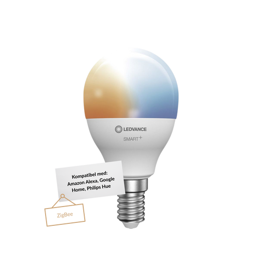 Ledvance Smart+ LED Kronepære 6W 827-865 470lm Dim ZigBee E14