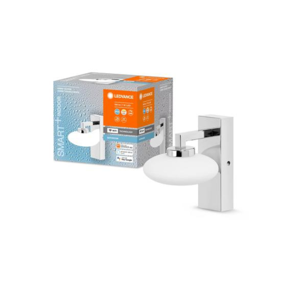 Ledvance Smart+ LED Væglampe 7W 830-865 500lm Dim 120mm TW WiFi Sølv