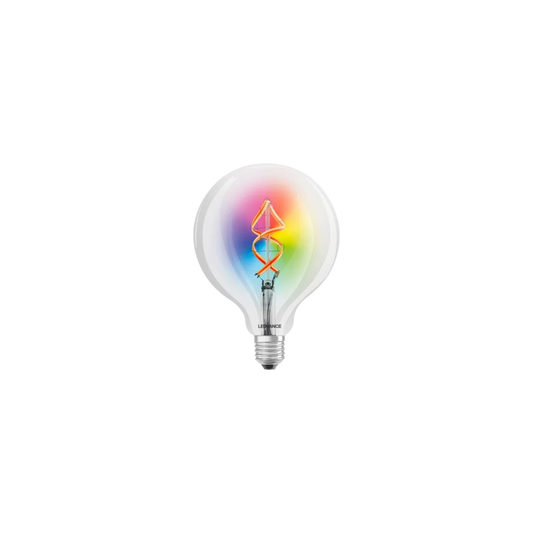 Ledvance Smart+ LED Globepære 4,5W(30W) 827 300lm Ø124mm Dim RGBW WiFi E27