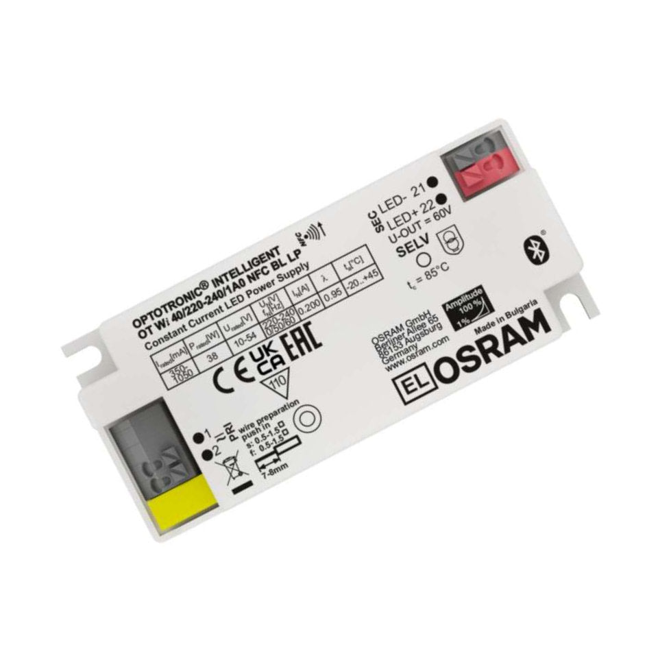 Osram LED Driver 0-40W 10-54VDC 350-1050mA Dim Silvair NFC