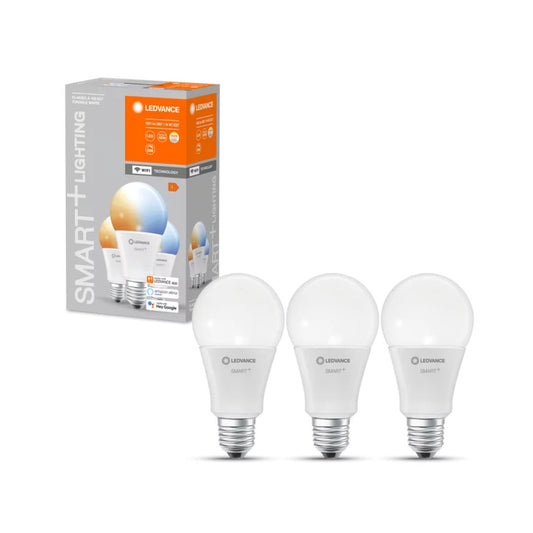 Ledvance Smart+ LED Standardpære 14W(100W) TW Dim WiFi E27 3-Pak