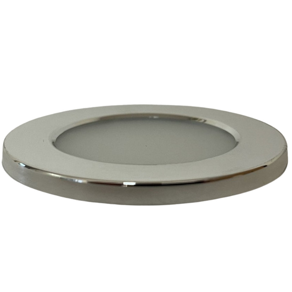 Afdækningsring til Downlight Ø70mm m/glas Chrom