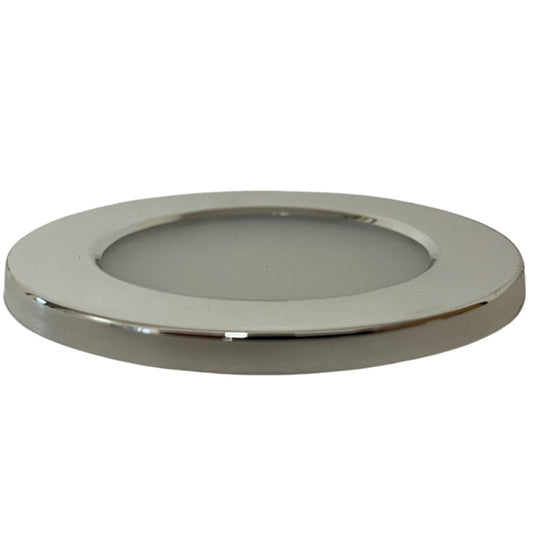 Afdækningsring til Downlight Ø70mm m/glas Chrom