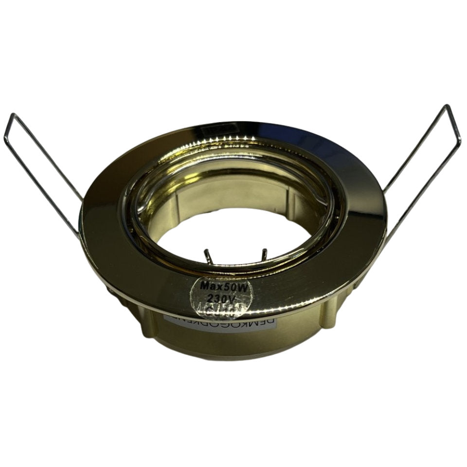 Flash Light Downlight GU10 Ø83mm 230V Kipbar Messing
