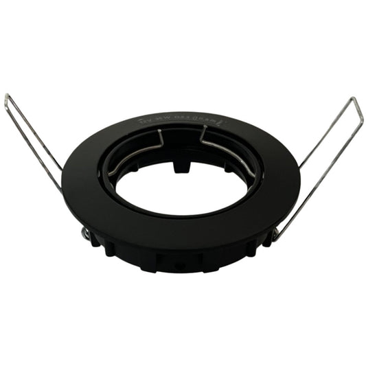 Flash Light Downlight MR16 G5.3 Ø83mm Kipbar 12V Sort