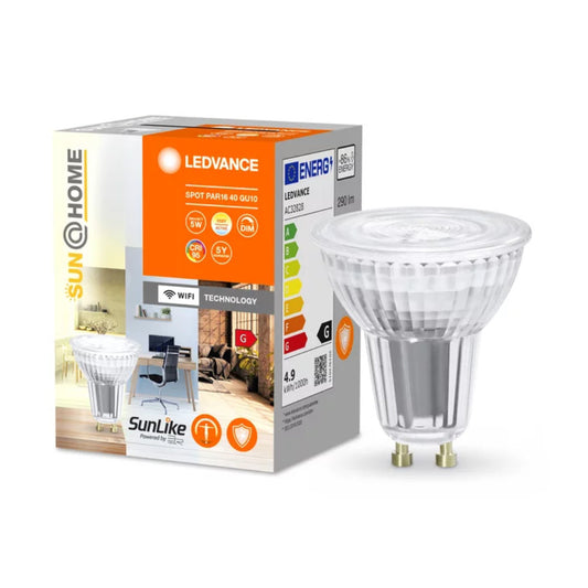 Ledvance Sun@Home LED GU10 4,9W(40W) TW 268lm Dim 38° Klar