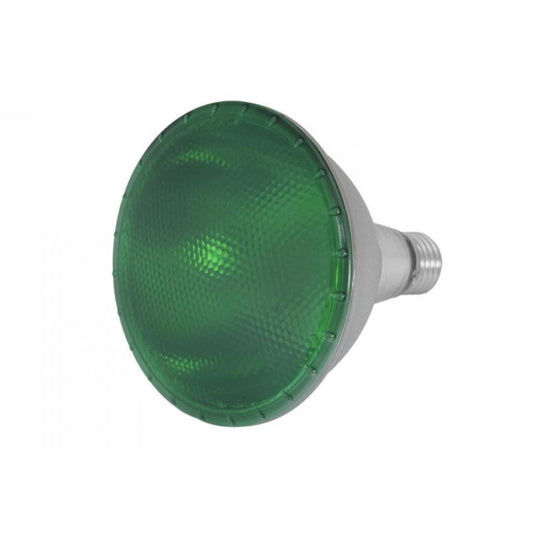 Omnilux LED PAR38 15W Grøn Sølv E27