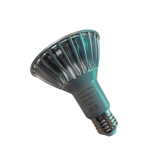 LED PAR30 11W 828 Dim 30° Grå/Sølv E27