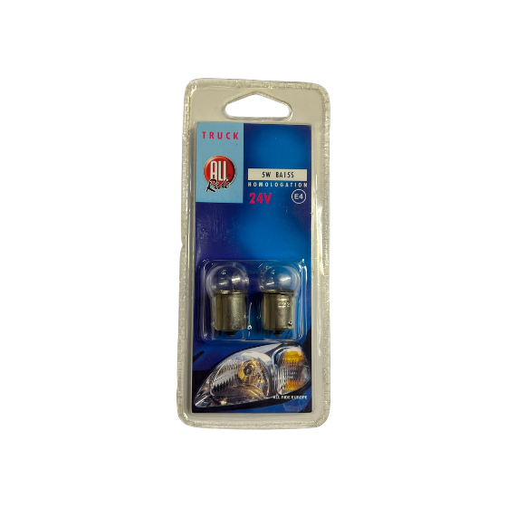 All Ride Autopære 5W 24V BA15s 2-Pak
