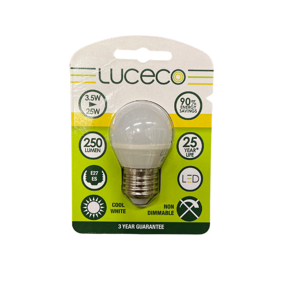 Luceco LED Kronepære 3,5W(25W) 865 250lm Mat E27
