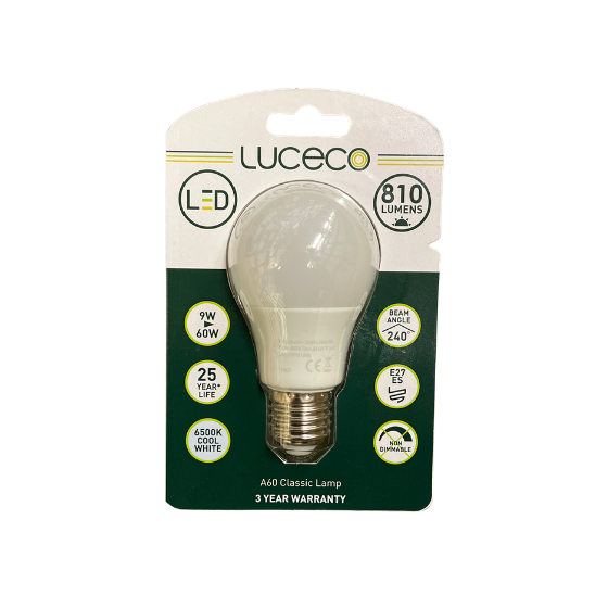 Luceco LED Standardpære 9W(60W) 865 810lm Mat E27