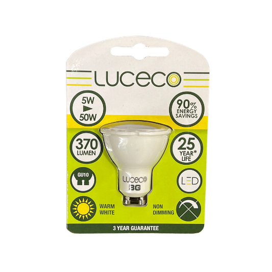 Luceco LED GU10 5W(50W) 827 370lm 38° Hvid