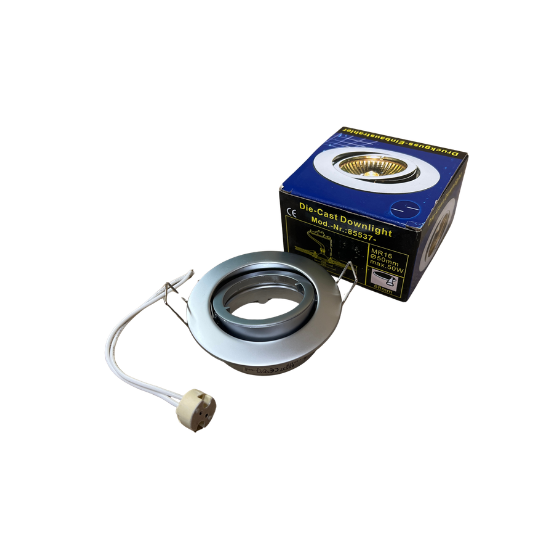 Schaum Downlight MR16 GU5.3 Ø83mm 12V Kipbar Mat Chrom