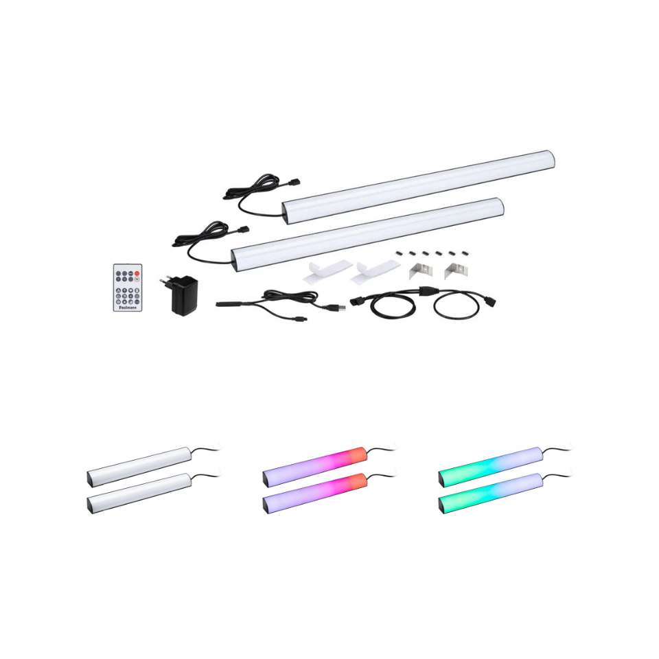 Paulmann Lightbar EntertainLED Dynamic RGB 1W 48lm Dim 60cm 2-pak