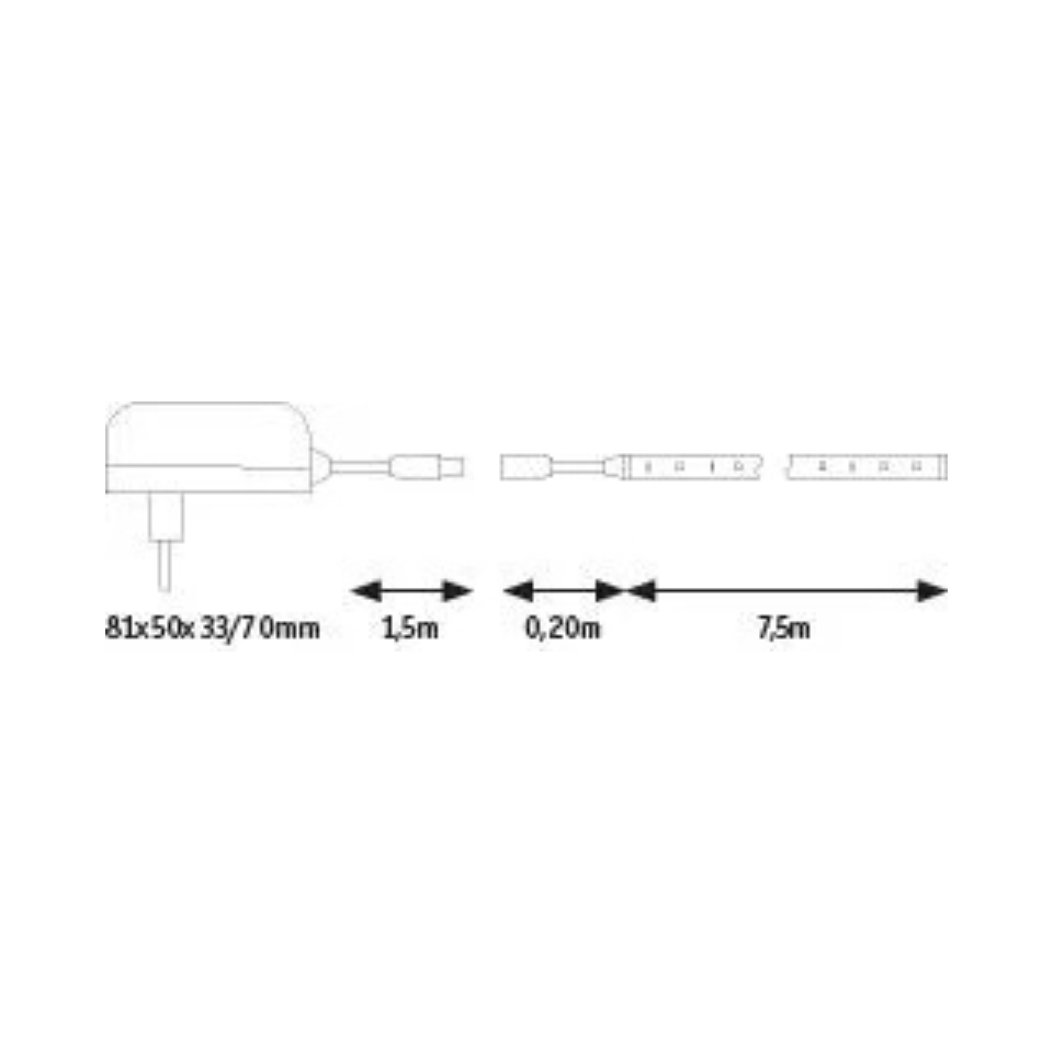 Paulmann LED Bånd SimpLED Dagslys Kompletsæt 20W 865 2325lm 7,5m