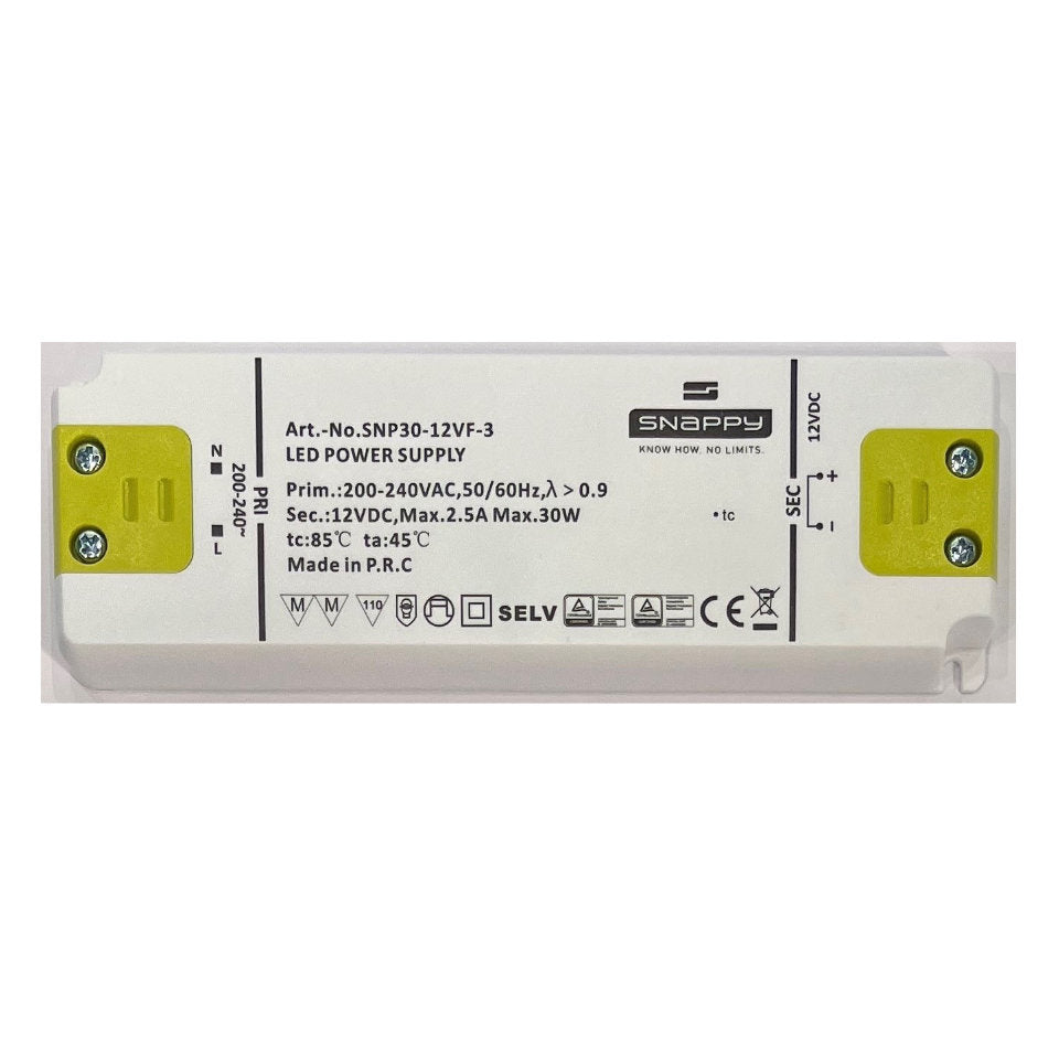 Snappy LED Driver 0-30W 12VDC – Scanlys