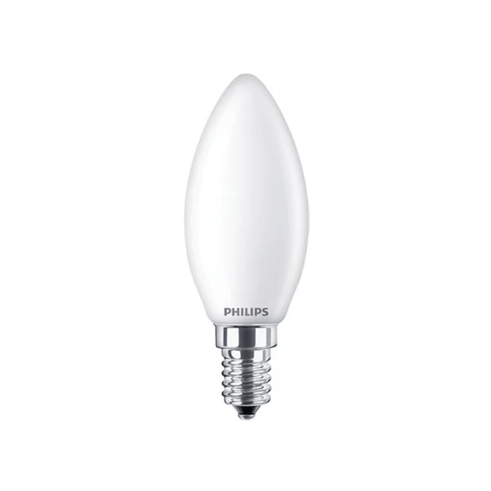 Philips LED Kertepære 4,3W(40W) 827 470lm Mat E14