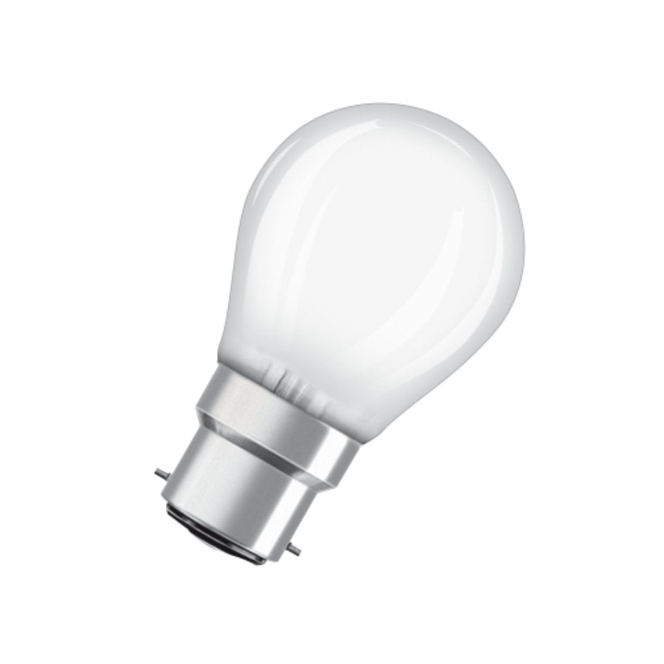 Ledvance LED Kronepære 4,8W(40W) 827 470lm Dim Mat B22d