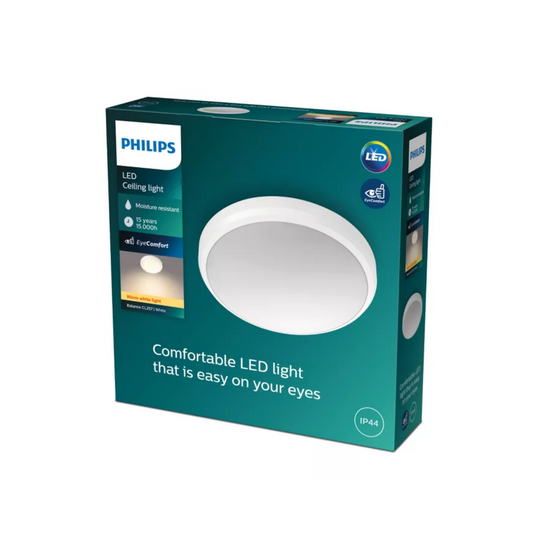 Philips LED Loftlampe 6W 827 600lm EyeComfort Ø22cm. Hvid