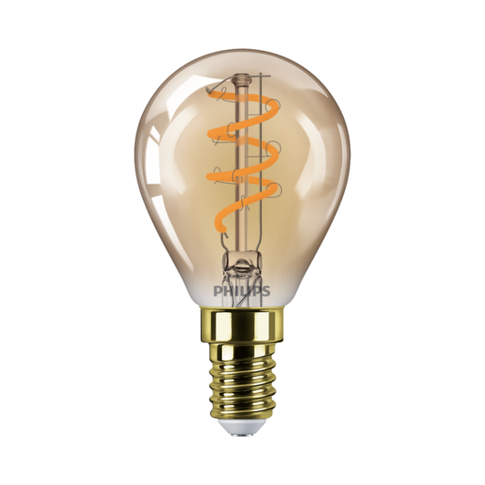 Philips LED Kronepære 2,6W(15W) 818 136lm Dim Gold E14