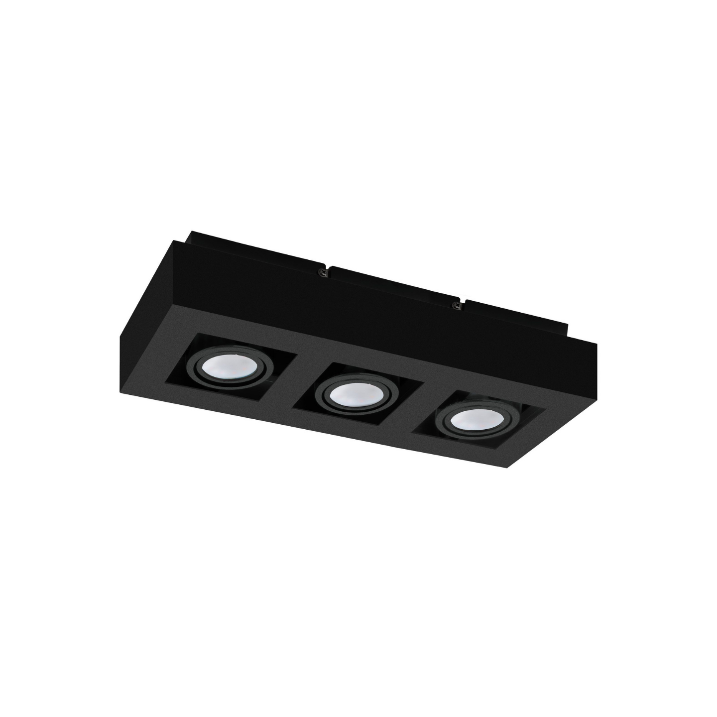 EGLO LED Loftlampe 3x4,7W 830 1035lm 14x36cm Sort