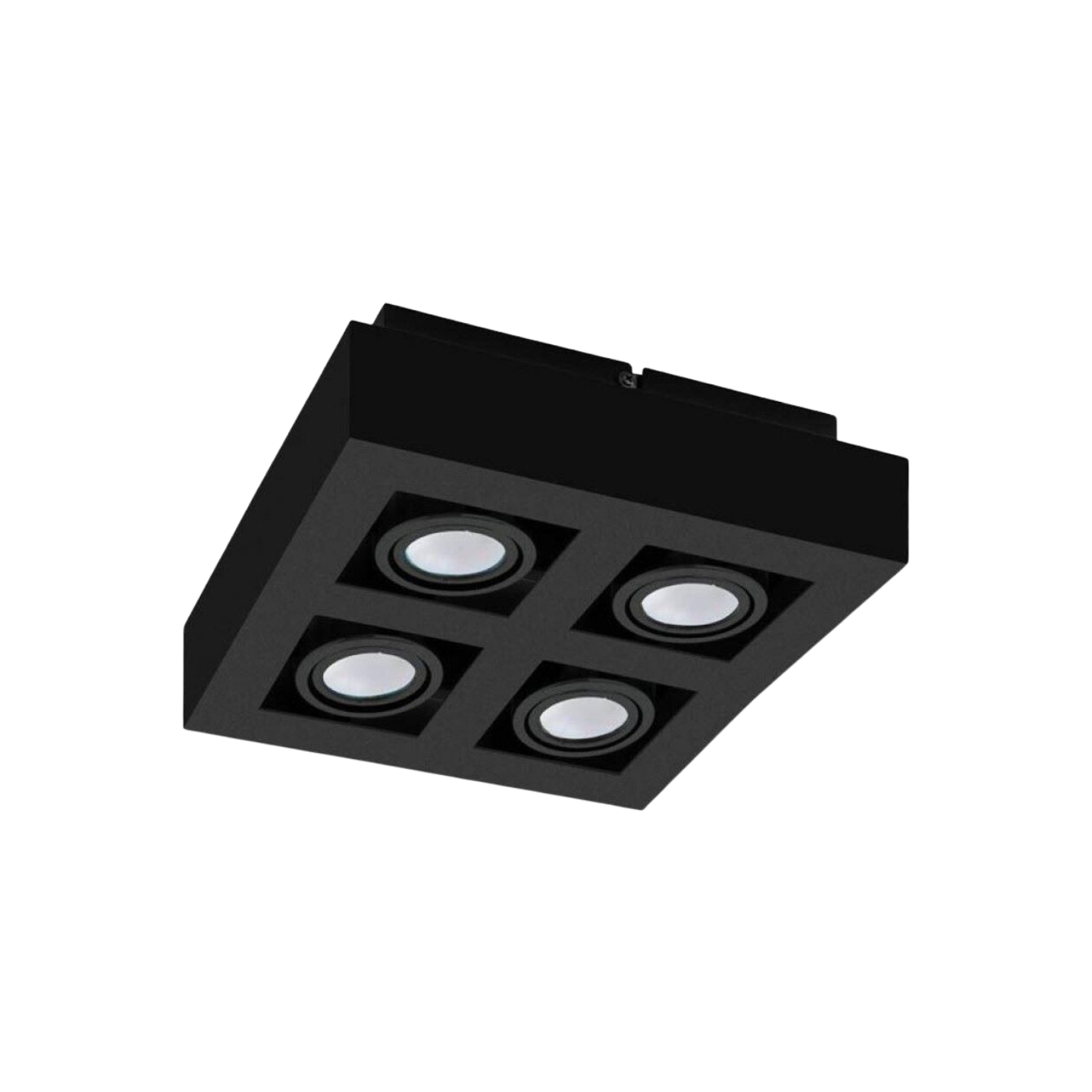 EGLO LED Loftlampe GU10 4x5W 830 1380lm 250x250mm Sort