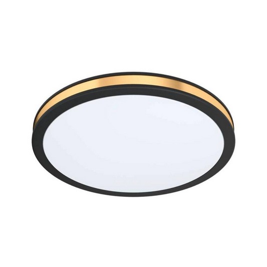 EGLO LED Loftlampe 10W 830 1100lm Ø28cm, Sort/Guld