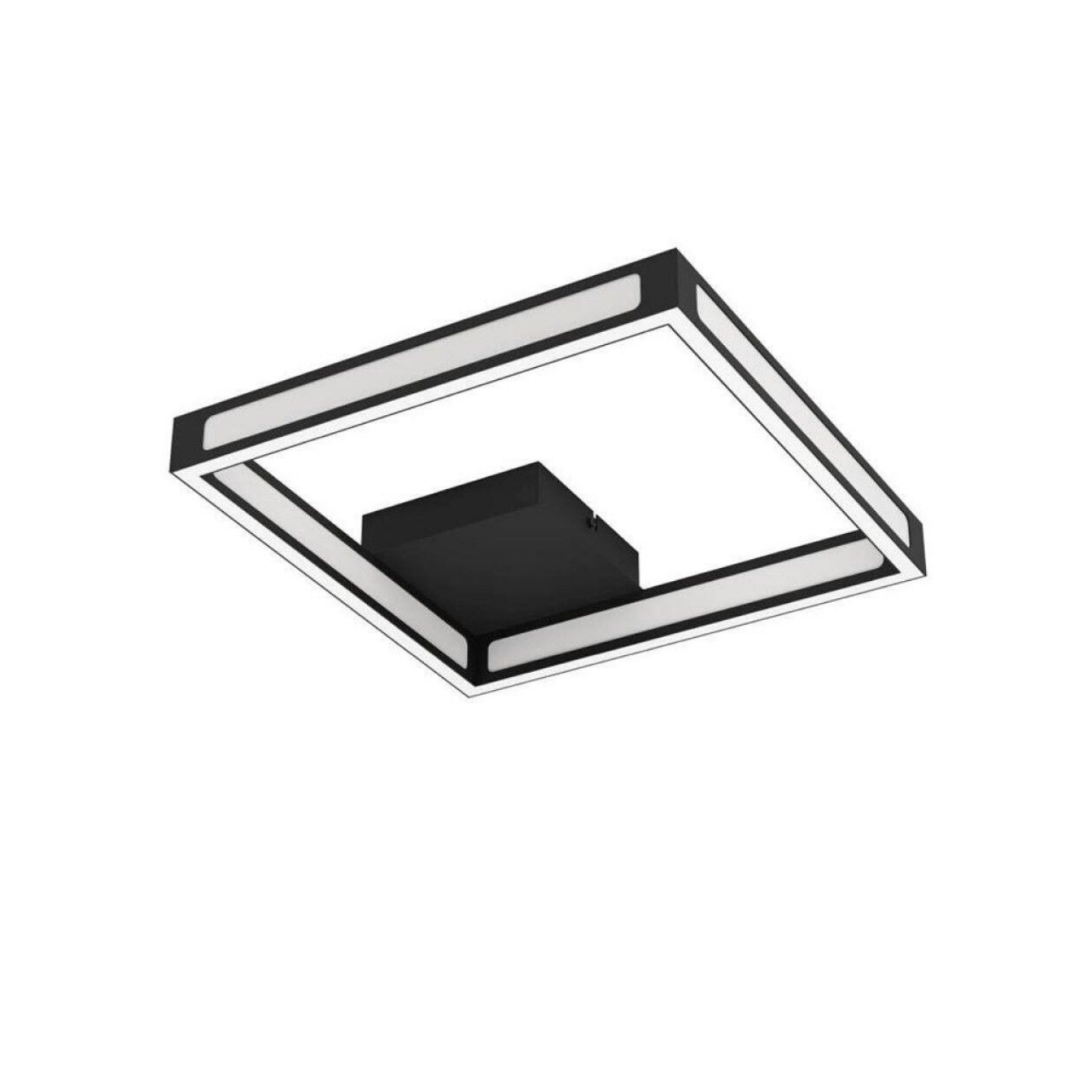 EGLO LED Loftlampe 4x2,8W 830 1520lm 31,5x31,5cm, Sort/Hvid
