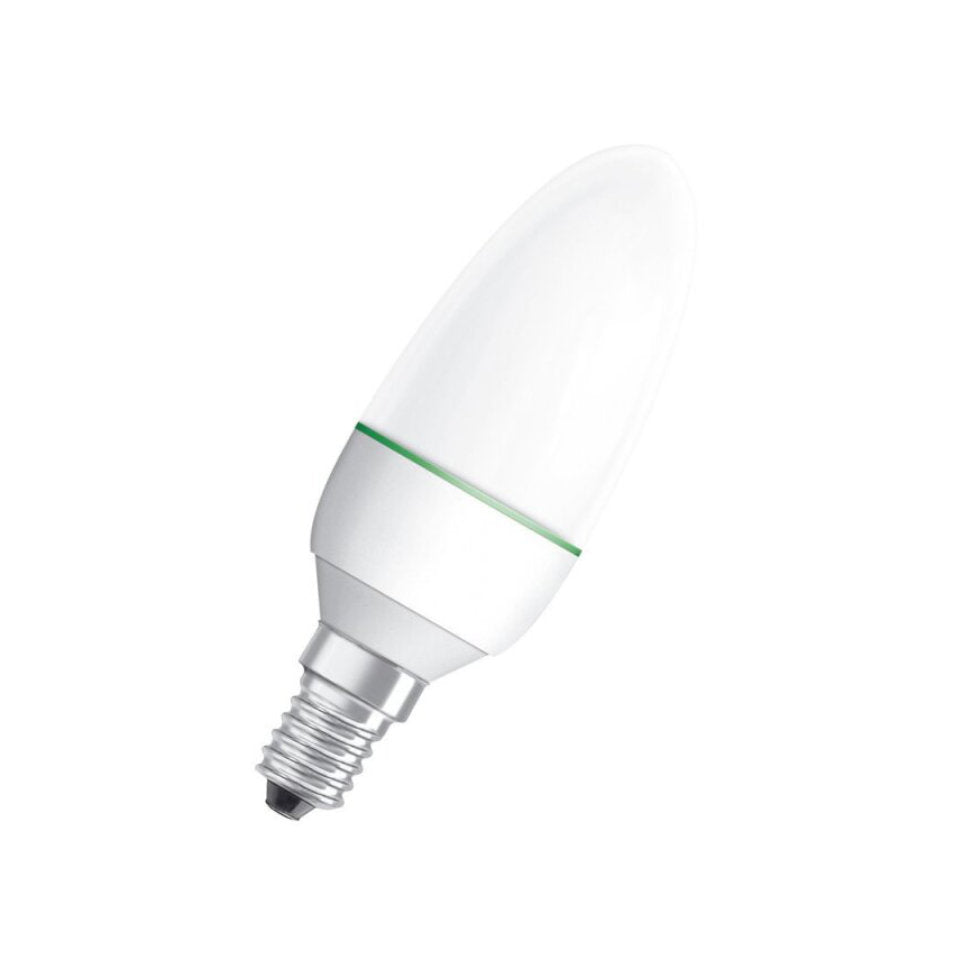 Osram LED Kertepære 1,2W(25W) Grøn E14
