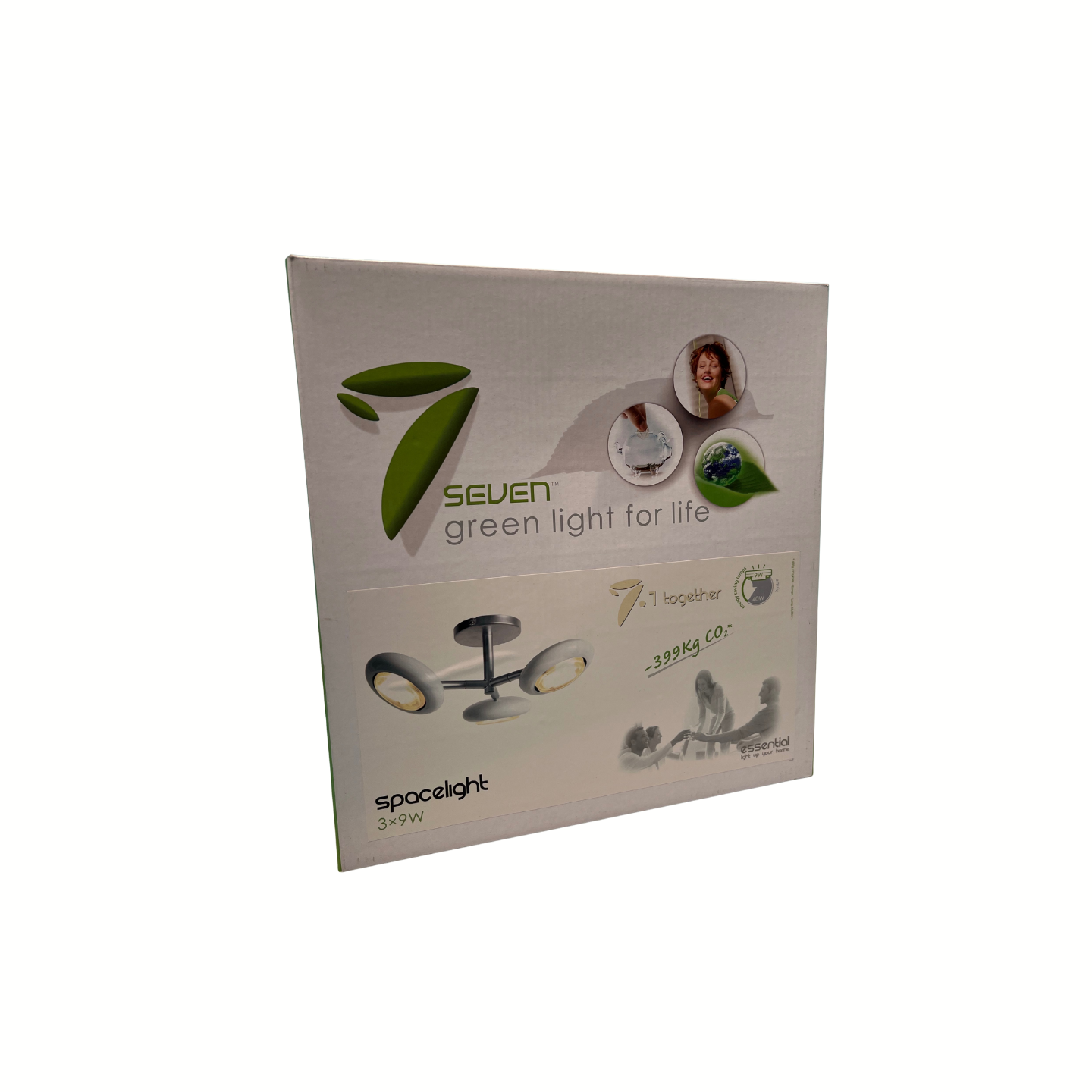 SevenLighting Loftlampe 27W 3xGX53 Hvid/Stål