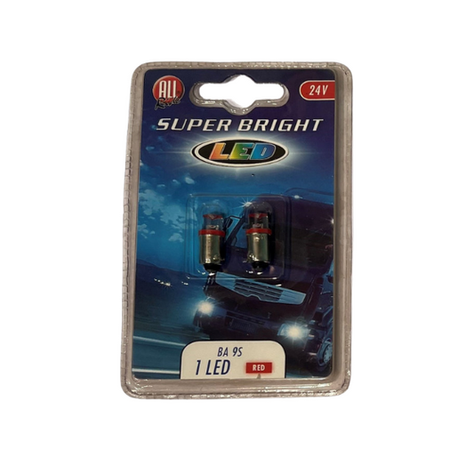 All Ride LED Autopære 24V 1 LED BA9s