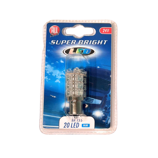 All Ride LED Autopære Blinklys 24V 20 LED BA15s