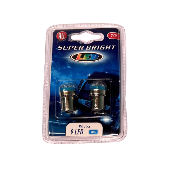 All Ride LED Autopære 24V 9 LED BA15s