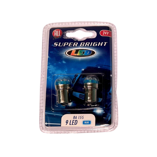 All Ride LED Autopære 24V 9 LED BA15s