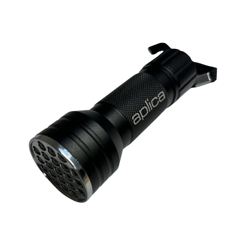 Aplica UV Lommelygte 10cm Sort