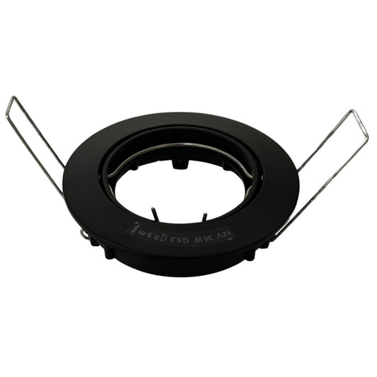 Flash Light Downlight MR16 G5.3 Ø83mm Kipbar 12V Sort